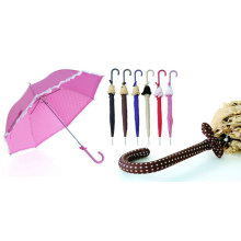 Cloth Wrapped Handle Straight Automatic Dome Skirt Umbrella (YS-SA2308D3180R)